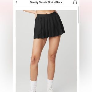 ALO black varsity tennis skirt - M